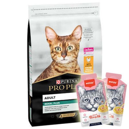 Pro Plan Tavuk Etli Yetişkin Kedi Maması 3 Kg + 2 Adet Wanpy Çorba 50 Gr