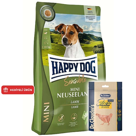 Happy Dog Mini Neuseeland Küçük Irk Köpek Maması 4 Kg + Dr. Clauders Ödül 80 Gr