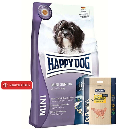 Happy Dog Mini Senior Küçük Irk Yaşlı Köpek Maması 4 Kg + Dr. Clauders Ödül 80 Gr