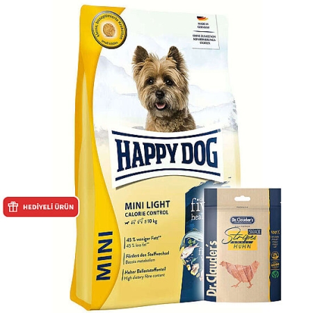 Happy Dog Mini Light Küçük Irk Diyet Köpek Maması 4 Kg + Dr. Clauders Ödül 80 Gr