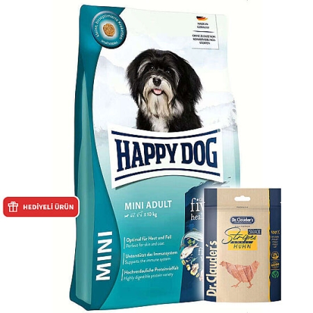 Happy Dog Mini Adult Küçük Irk Köpek Maması 4 Kg + Dr. Clauders Ödül 80 Gr