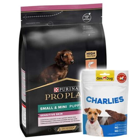 Pro Plan Somonlu Küçük Irk Yavru Köpek Maması 3 Kg + Gimdog 70 Gr Köpek Ödülü