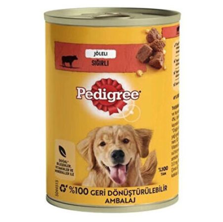 Pedigree Sığır Etli ve Ciğer Karışımlı Jöleli Köpek Konservesi 400 Gr