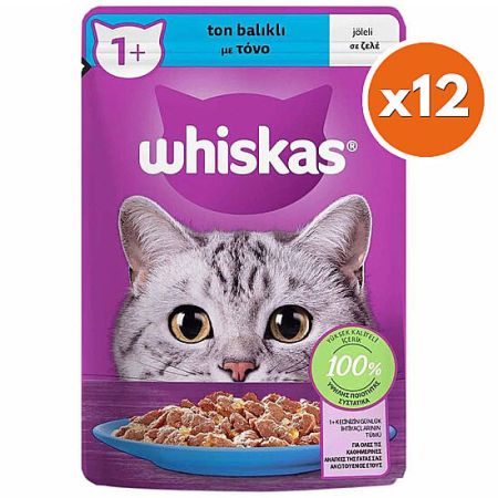 Whiskas Pouch Jöleli Ton Balıklı Kedi Yaş Maması 85 Gr x 12 Adet