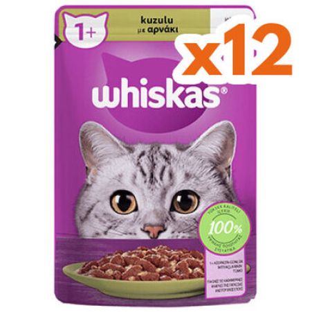 Whiskas Pouch Jöleli Kuzu Etli Kedi Yaş Maması 85 Gr - (12 Adet x 85 Gr)