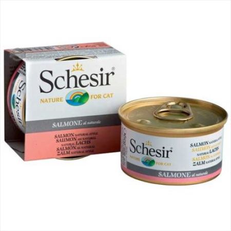 Schesir Doğal Somonlu Yaş Kedi Maması 85 GR