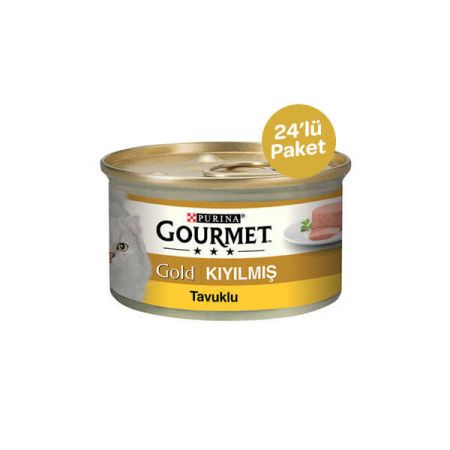 Gourmet Gold Kıyılmış Tavuklu Konserve Kedi Maması 85 GR * 24 ADET