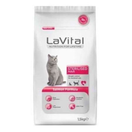 La Vital Somonlu Kısırlaştırılmış Kedi Maması 1.5 KG