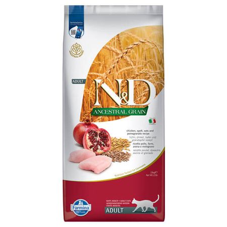 N&D Düşük Tahıllı Tavuklu Narlı Kedi Maması 10 KG