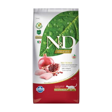 ND Tahılsız Tavuk ve Narlı Kısırlaştırılmış Kedi Maması 10 KG