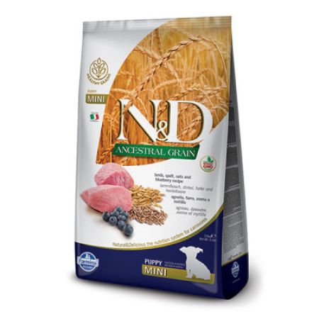 N&D Düşük Tahıllı Kuzulu Küçük Irk Yavru Köpek Maması 2.5 KG