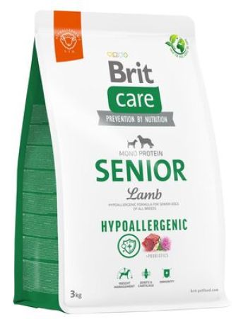 Brit Care Senior Kuzu Etli Yaşlı Köpek Maması 3 Kg + Temizlik Mendili