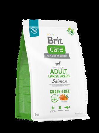 Brit Care Large Breed Somonlu Büyük Irk Tahılsız Köpek Maması 3 Kg + Temizlik Mendili