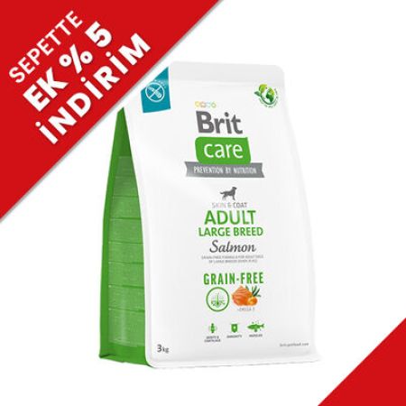 Brit Care Large Breed Somonlu Büyük Irk Tahılsız Köpek Maması 3 Kg