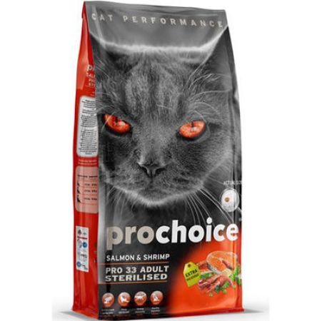 Pro Choice Pro33 Kısırlaştırılmış Somonlu Kedi Maması 15 Kg + 2 Adet Pro Choice Konserve 400 Gr