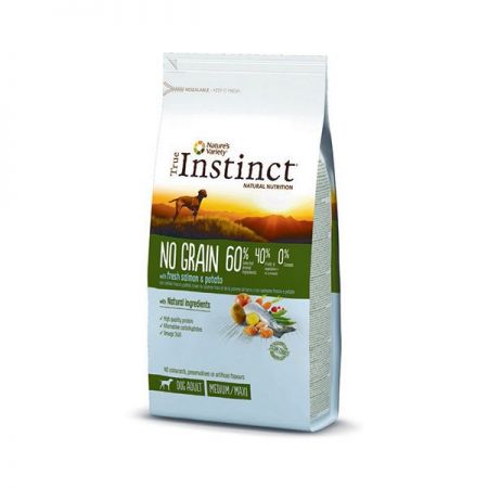 True Instinct Orta ve Büyük Irk Somonlu Tahılsız Yetişkin Köpek Maması 2 Kg