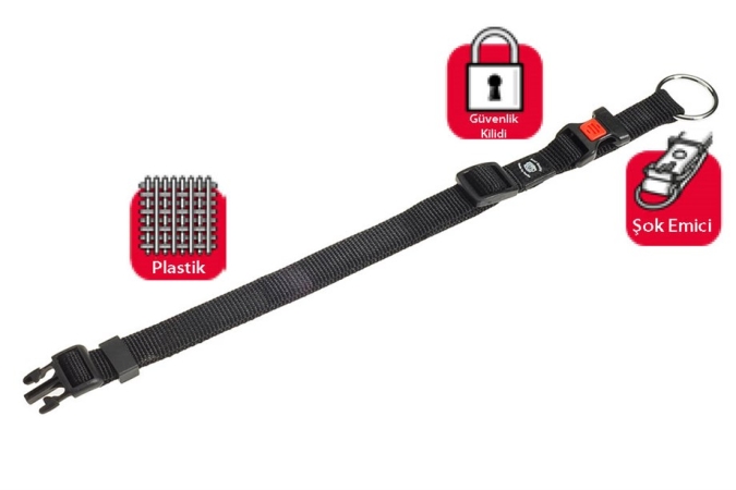 Karlie Kilitli Boyun Tasması Xs 20-35 Cm Siyah