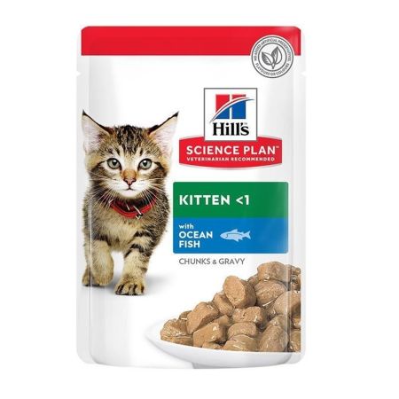 Hills Chunks In Gravy Kitten Balıklı Yavru Kedi Konservesi 85 Gr