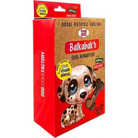 Pawmax Balkabaklı Orta Ve Büyük Irk Köpek Ödül Kurabiyesi 180 Gr