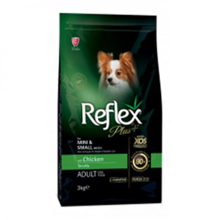 Reflex Plus Adult Tavuklu Küçük Irk Yetişkin Köpek Maması 3 Kg