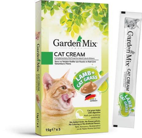 Garden Mıx Kedi Kreması Kuzu+kedi Otu 15gr x 5 Adet