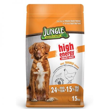 Jungle Tavuklu Yetişkin Köpek Maması 15 Kg