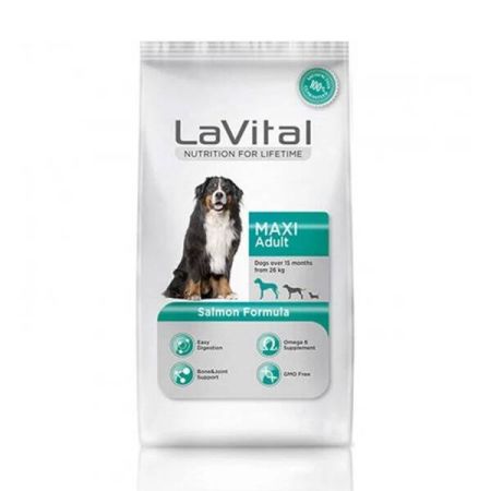 La Vital Büyük Irk Somonlu Köpek Maması 12 KG + 3 KG