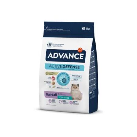 Advance Hairball Kısırlaştırılmış Hindili Yetişkin Kedi Maması 3 kg
