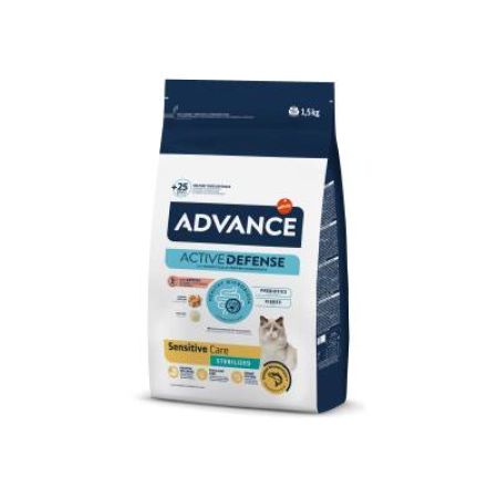 Advance Sensitive Somonlu Kısırlaştırılmış Kedi Maması 1,5 kg