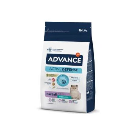 Advance Hairball Kısırlaştırılmış Tüy Yumağı Önleyici Kedi Maması 1,5 kg