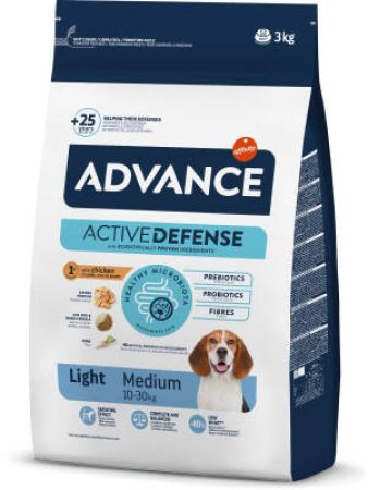 Advance Dog Medium Light Orta Irk Diyet Köpek Maması 3 kg