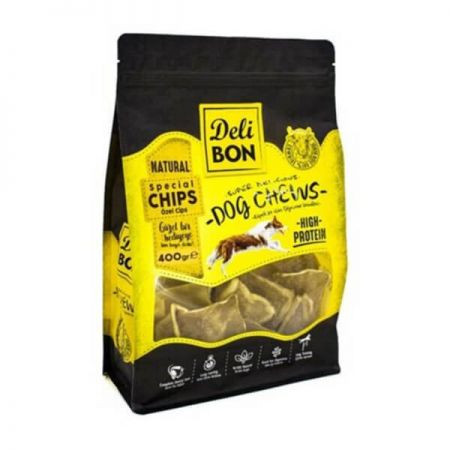 Delibon Naturel Deri Köpek Cipsi Ödül Maması 400 Gr