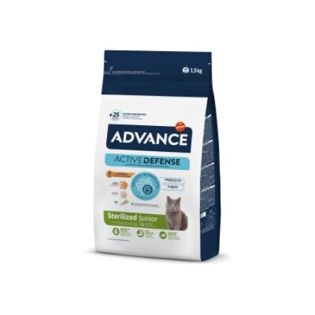 Advance Junior Kısırlaştırılmış Tavuklu Yavru Kedi Maması 1,5 kg
