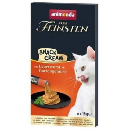 Animonda Snack Carny Tavuklu & Kedi Otlu Kedi Kreması 6x15 gr