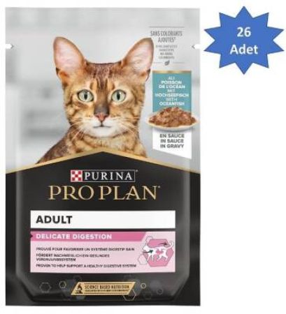 Pro Plan Okyanus Balıklı 85 gr 26'lı Yetişkin Kedi Yaş Maması