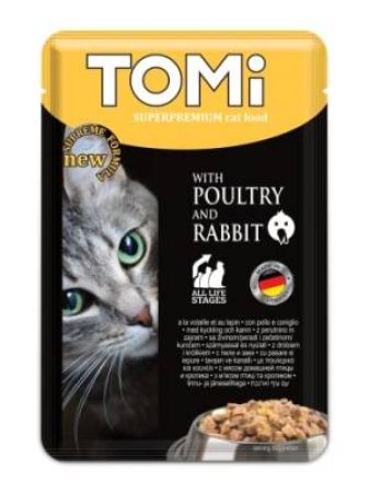 Tomi Kedi Kümes Hayvanı & Tavşan Pouch Mama 100 gr