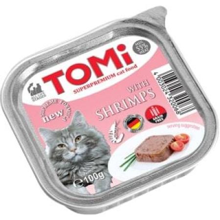 Tomi Kedi Karidesli Alüminyum Yaş Mama 100 gr