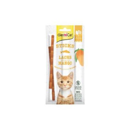 Gimcat Sticks Somonlu & Mangolu Kedi Ödül Çubuğu 3*15 Gr