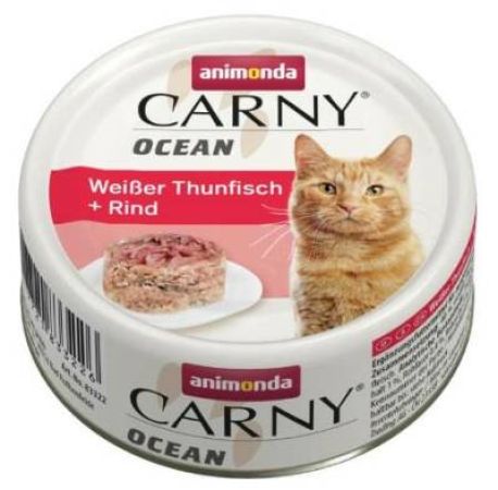 Animonda Carny Ocean Ton Balıklı ve Sığır Etli Kedi Konservesi 80 gr