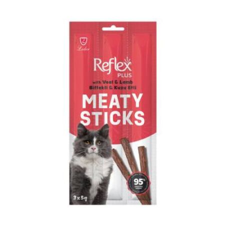 Reflex Biftekli Kuzulu Kedi Ödül Çubuğu 3 X 5 gr