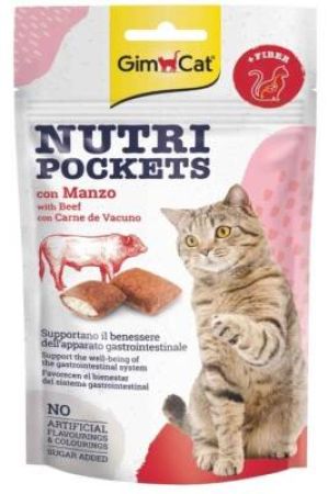 Gimcat Nutripockets Malt İçerikli Biftekli Kedi Ödülü 60 gr