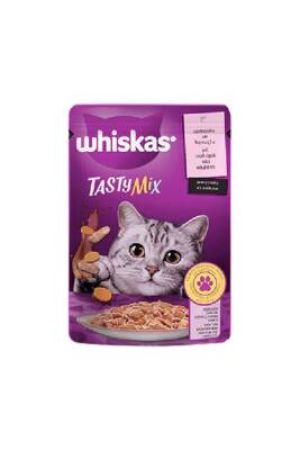 Whiskas Pouch Tastymix Sos Içinde Somonlu Ve Havuçlu Yetişkin Kedi Konservesi 85 gr