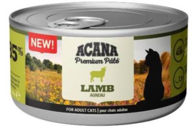 Acana Premium Pate (Ezme) Kuzu Etli Kedi Konservesi 85 Gr