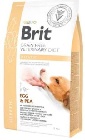 Brit Veterinary Diet Hepatic Karaciğer Yetmezliği olan Köpekler için Tahılsız Köpek Maması 2 kg