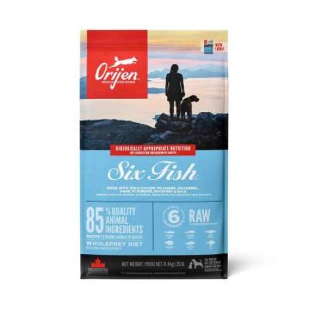 Orijen Six Fish Adult  6 Balıklı Tahılsız Yetişkin Köpek Maması 11.4 Kg