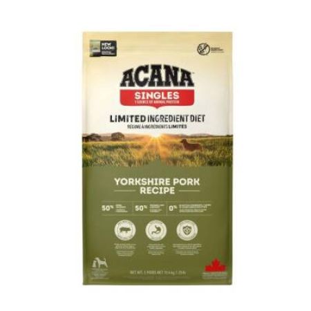 Acana Yorkshire Pork Domuz Etli ve Balkabaklı Tahılsız Yetişkin Köpek Maması 11,4 kg