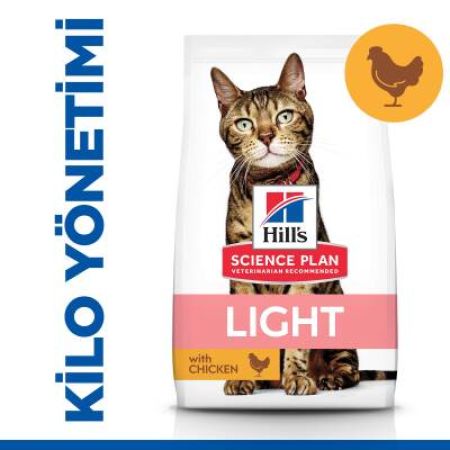 Hill's SCIENCE PLAN Light Yetişkin Tavuklu Kedi Maması 1.5 kg