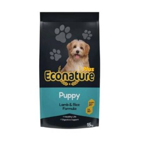 Econature Kuzu Etli Yavru Köpek Maması 13 KG + 2 Kg Bonus Paket
