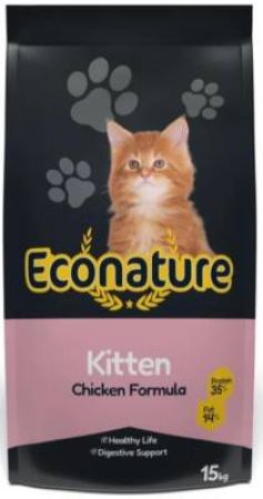 Econature Plus Tavuklu Yavru Kedi Maması 15 kg