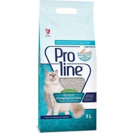 Proline Marsilya Sabunu Kokulu İnce Topaklaşan Bentonit Kedi Kumu 5 L